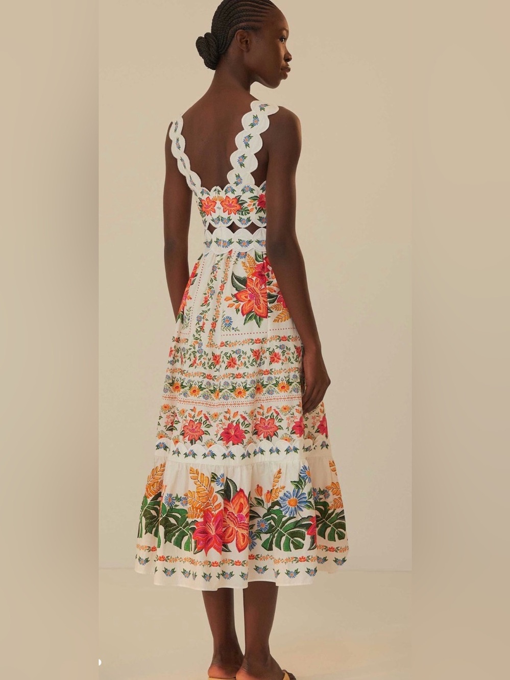 FARM Rio Off-White Bloom Garden Maxi Dress - Picture 5 of 15